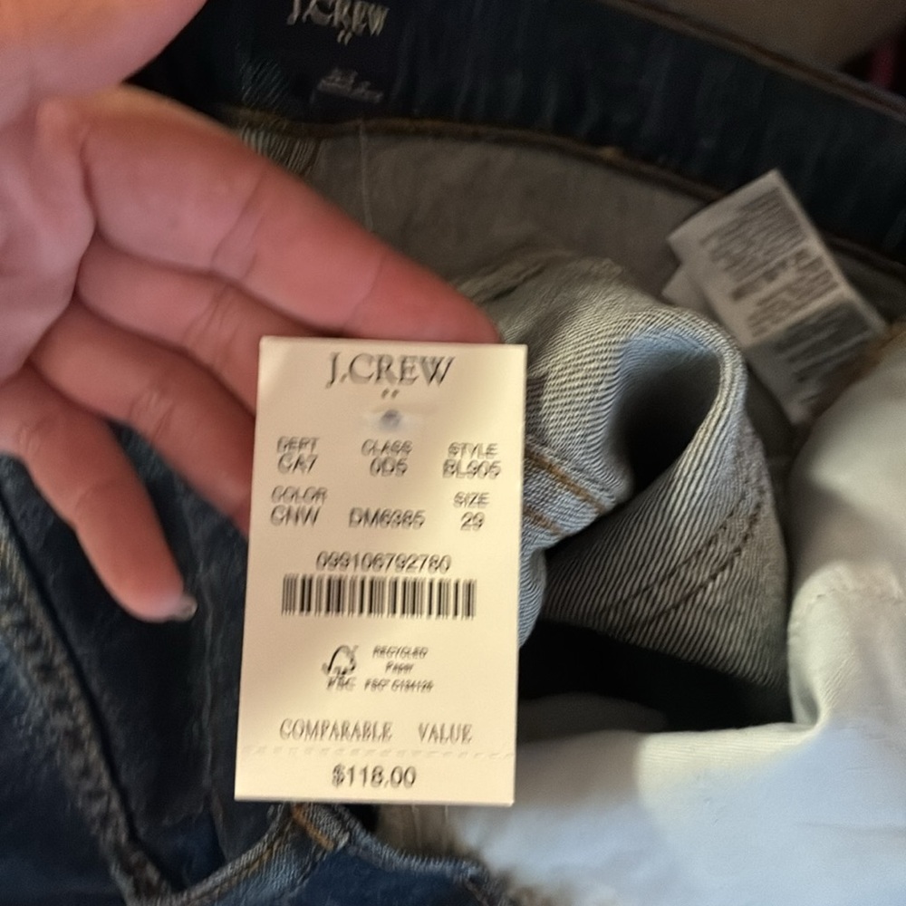 J. Crew Blue Denim Wide-Leg Pants NWT - Picture 13 of 13